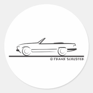 Sticker Rond Mercedes 450 SL Type 107