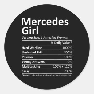 Sticker Rond Mercedes Girl Tx Texas Funny City Home Roots Usa G