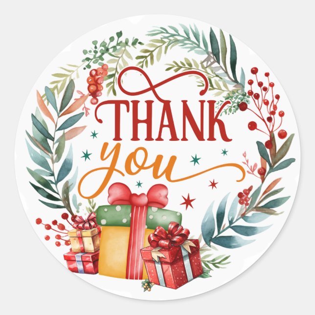 Sticker Rond Merci (Devant)