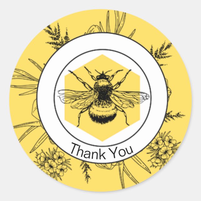 Sticker Rond Merci (Devant)