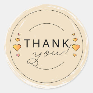 Sticker Rond Merci