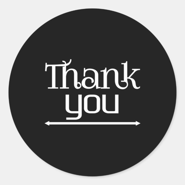 Sticker Rond Merci (Devant)