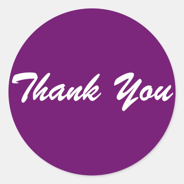 Sticker Rond Merci (Devant)