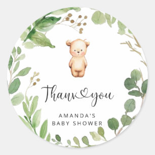 Sticker Rond Merci beary beaucoup
