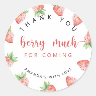 Sticker Rond Merci beaucoup 