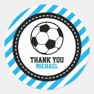 Sticker Rond Merci de football favori du groupe de football