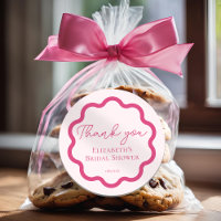 Merci de script circulaire rose rose rétro