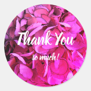 Sticker Rond Merci De Script Écrit À La Main Tellement! Étiquet