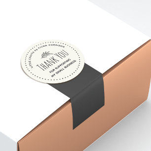 Sticker Rond Merci de soutenir ma petite entreprise