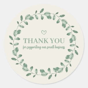 Sticker Rond Merci de Soutenir Notre Petite Entreprise