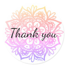 Merci Fleur de Mandala Rose Violet Pastel