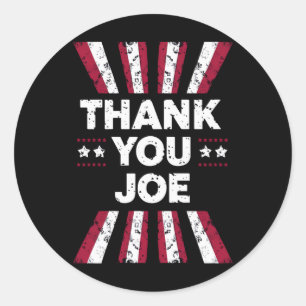 Sticker Rond Merci Joe Président Biden