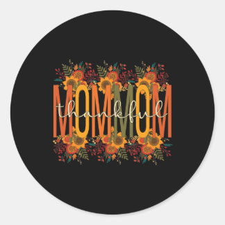 Sticker Rond Merci maman grand-mère Thanksgiving maman Gr