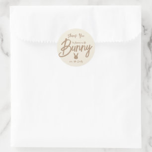Sticker Rond Merci minimaliste moderne du Baby shower