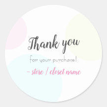 Merci Pastel Moderne Simple Pour Votre Achat
