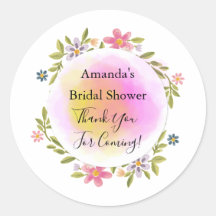 Merci Pour La Fête des mariées Florale Rose À Veni