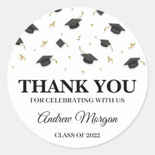 Sticker Rond Merci Pour La Prochaine Graduation Personnalisée