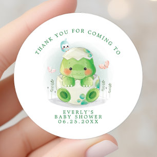 Sticker Rond Merci pour l'annonce de la naissance de bébé en aq
