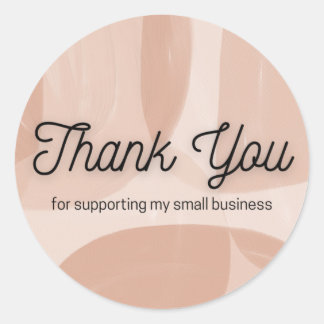 Sticker Rond Merci pour soutenir ma petite entreprise