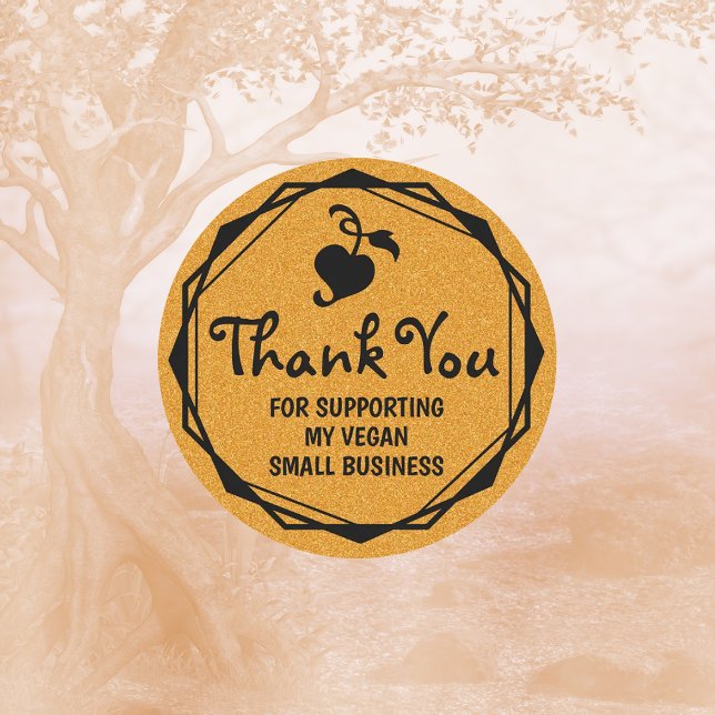 Sticker Rond Merci pour soutenir ma petite entreprise (Créateur téléchargé)