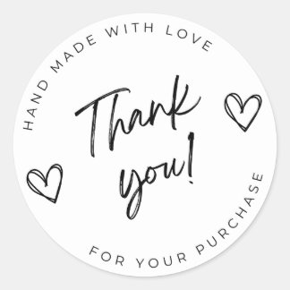 Sticker Rond Merci pour votre achat