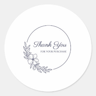 Sticker Rond Merci pour votre achat