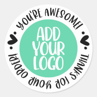 Sticker Rond Merci pour votre commande Vous êtes génial Ajouter