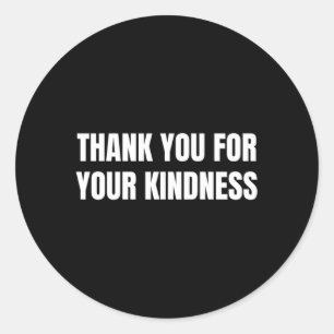 Sticker Rond Merci Pour Votre Sincérité