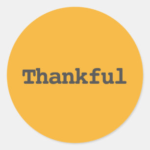 Sticker Rond Merci - Typographie Bon thanksgiving