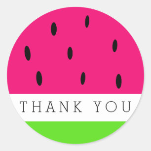 Sticker Rond Merci Watermelon