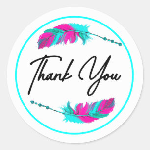 Sticker Rond Merci Wish