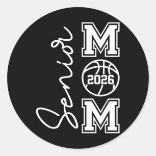 Sticker Rond Mère de basketteuse senior Cl de la promotion 2026