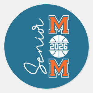 Sticker Rond Mère de basketteuse senior promotion 2026
