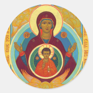 Sticker Rond Mère du signe