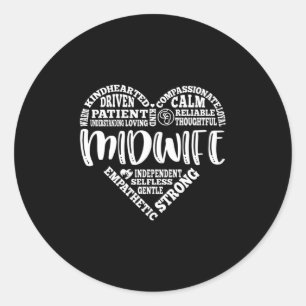 Sticker Rond Mère-femme, soutien à la grossesse, accouchement