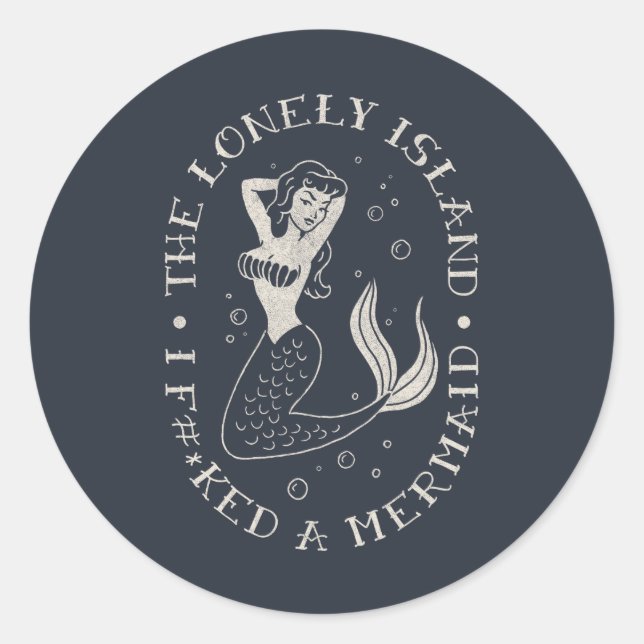 Sticker Rond Mermaid (Devant)
