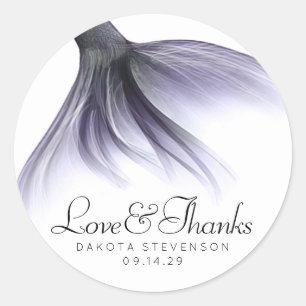 Sticker Rond Mermaid Chic Tail   Lavande Merci violet