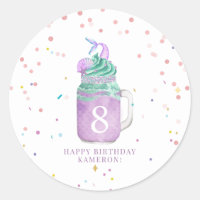 Mermaid Mason Jar Milkshake Girls Âge d'anniversai