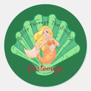 Sticker Rond Mermaid Thunder_Cove
