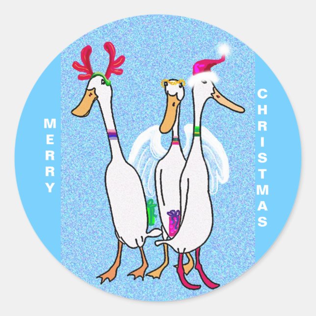 STICKER ROND MERRY NOËL (Devant)