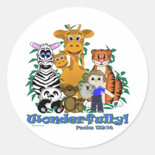 Sticker Rond Merveilleusement fait