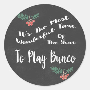 Sticker Rond Merveilleux Jeu De Vacances Bunco