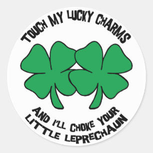 Sticker Rond Mes cadeaux de charmes chanceux