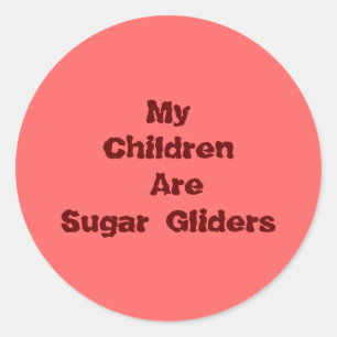 Sticker Rond Mes enfants sont des planeurs de sucre
