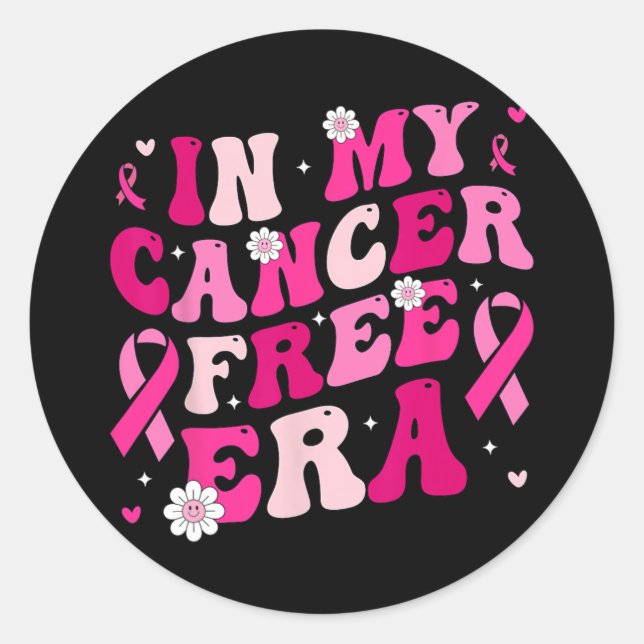 Sticker Rond Mes lauréats du cancer du sein sans cancer (Devant)