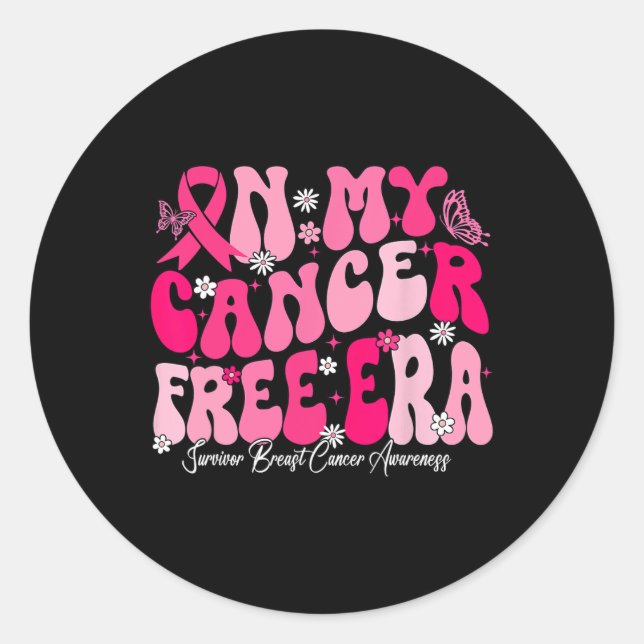 Sticker Rond Mes lauréats du cancer du sein sans cancer (Devant)