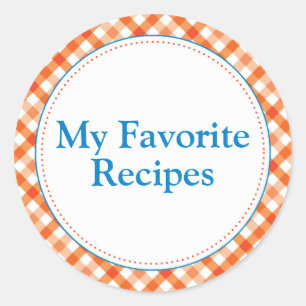 Sticker Rond Mes recettes favorites