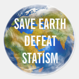 Sticker Rond Message fait sur commande à l'autocollant du monde