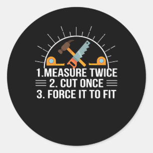 Sticker Rond Mesure Couper Une Fois La Force Pour Ajuster Le Tr