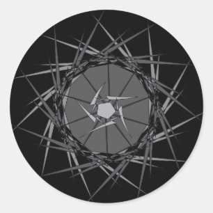 Sticker Rond Métal